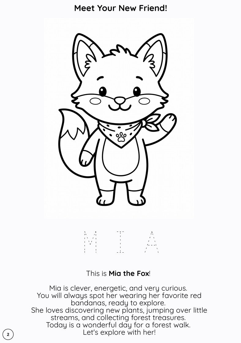 ChromaTales Book#2: Mia's Magical Forest Walk (Printable PDF)